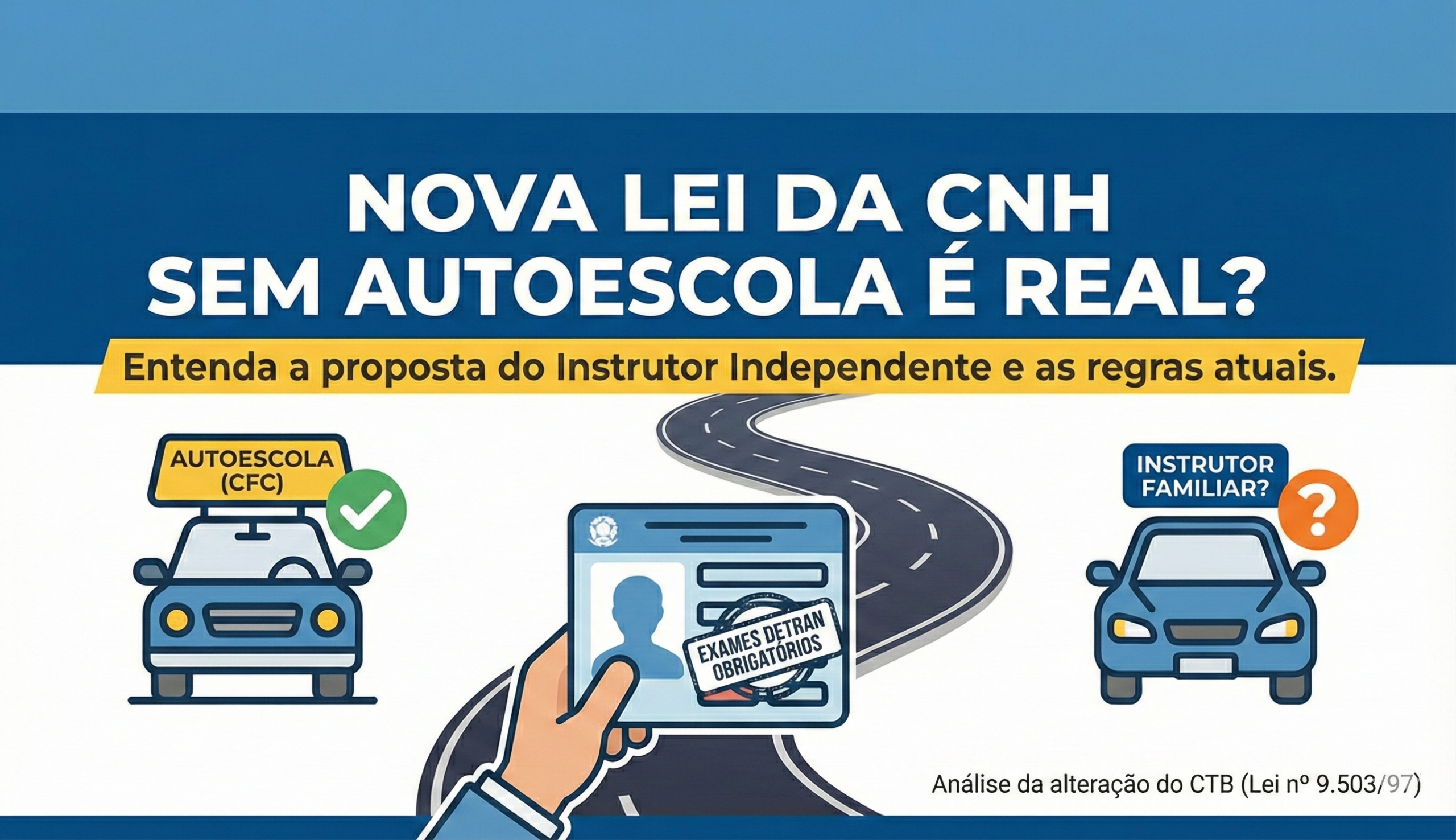 Nova Lei da CNH Sem Autoescola é Real? Veja se é possível tirar a habilitação por conta própria